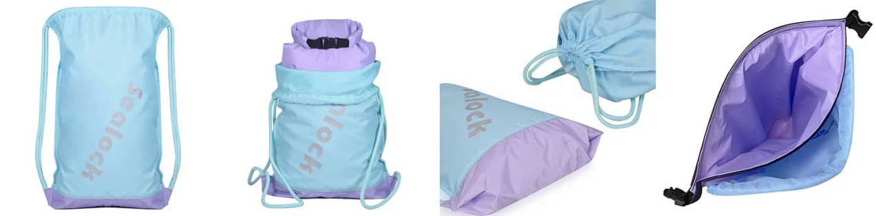 Waterproof dry bag double-layer rope pocket storage detail Waterproof dry bag double-layer rope pocket storage detail